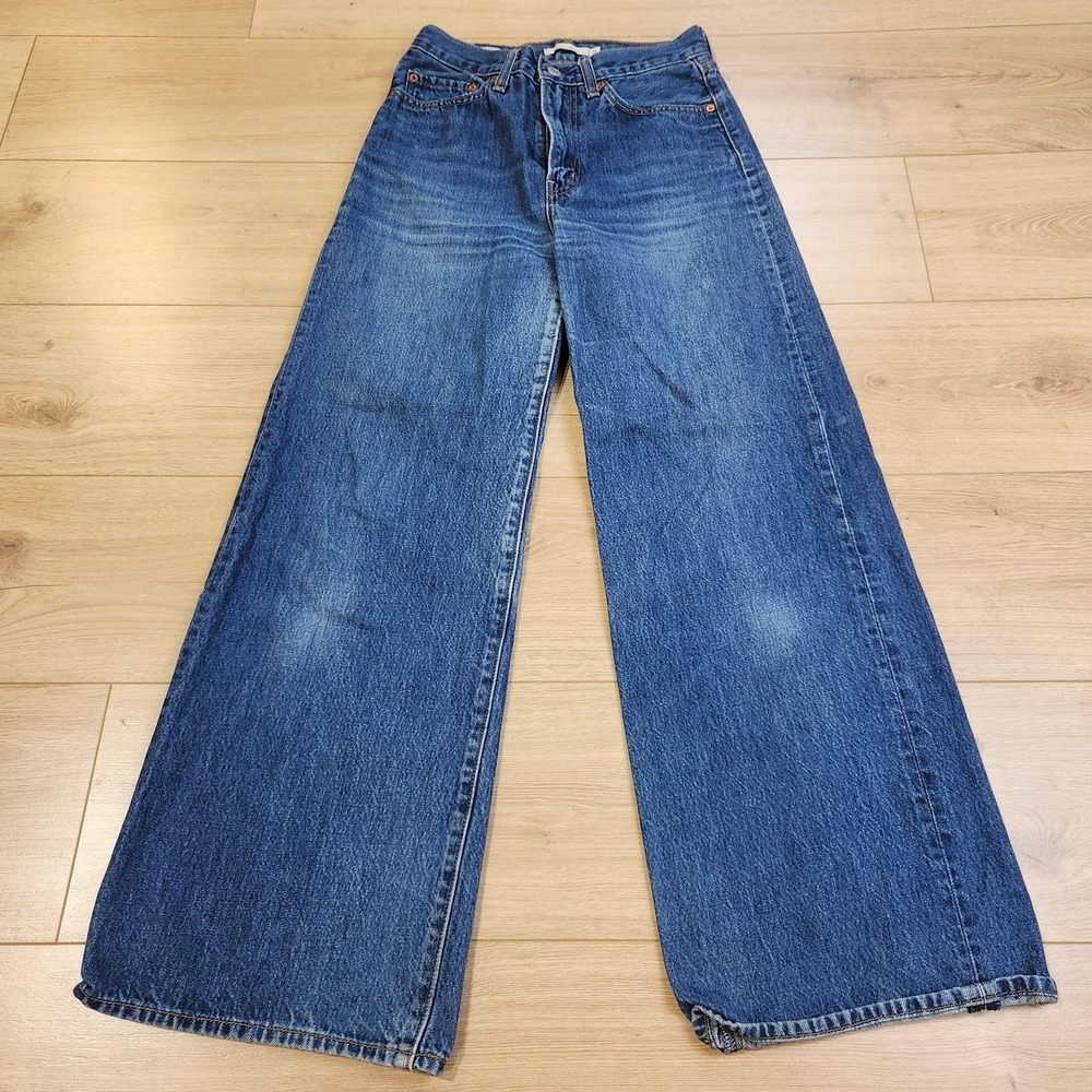 Levi's Women's Wide Leg Flare Jeans - Classic Blue Denim